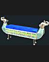 white metal chairs. white metal tables, white metal couches, white metal thrones, white metal statues